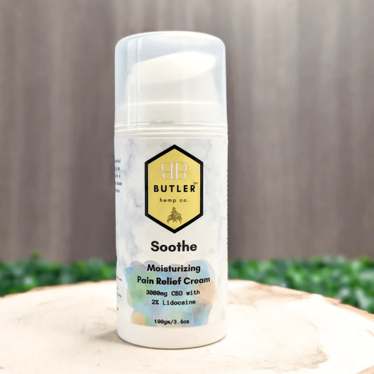 Butler Hemp Soothe Moisturizing 3000mg CBD Pain Relief Cream