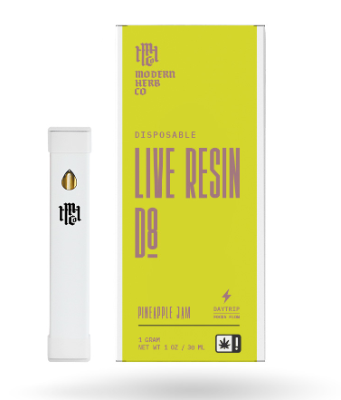 D8 Live Resin Sativa Disposable Vape in Pineapple Jam