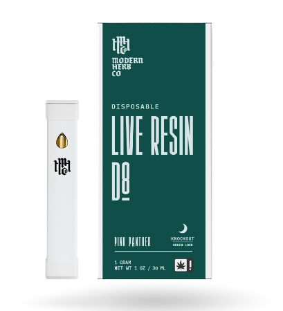 D8 Live Resin Indica Disposable Vape in Blue Orchid