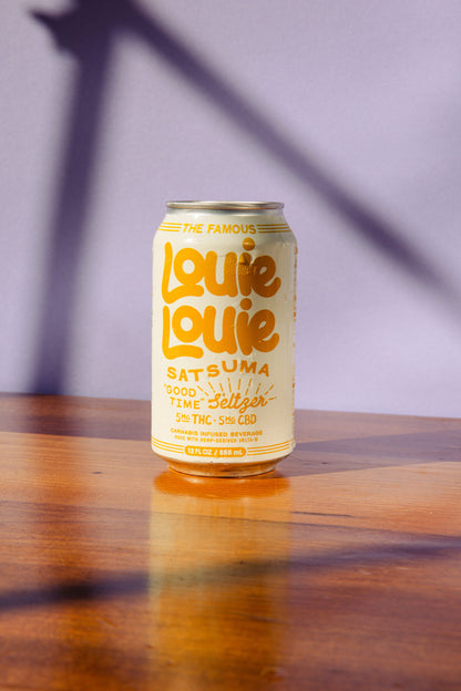 Louie Louie 5mg THC + 5mg CBD Satsuma Seltzer