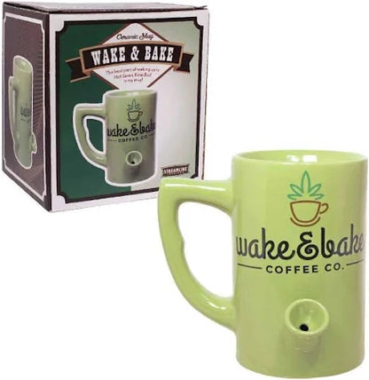 Wake and Bake Coffee Co. Coffee Mug and Bong