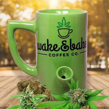 Wake and Bake Coffee Co. Coffee Mug and Bong