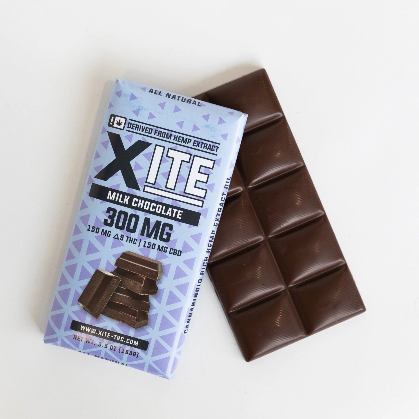 Xite 300mg THC + CBD Milk Chocolate Bar